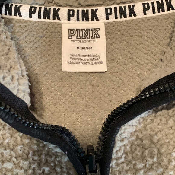 Pink Victoria’s Secret Quarter Zip Pullover - Picture 5 of 5